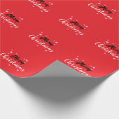 Frohe Weihnachten Klassik Einzigartig Minimalistis Geschenkpapier (Ecke)