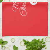 Frohe Weihnachten Klassik Einzigartig Minimalistis Geschirrtuch (Gefaltet)