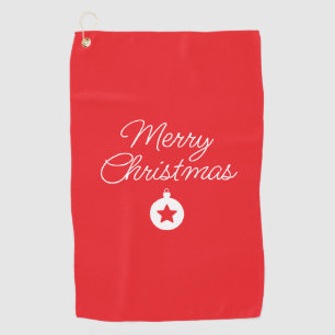 Frohe Weihnachten Klassik Einzigartig Minimalistis Golfhandtuch