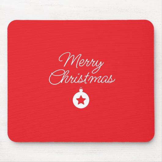 Frohe Weihnachten Klassik Einzigartig Minimalistis Mousepad (Vorne)