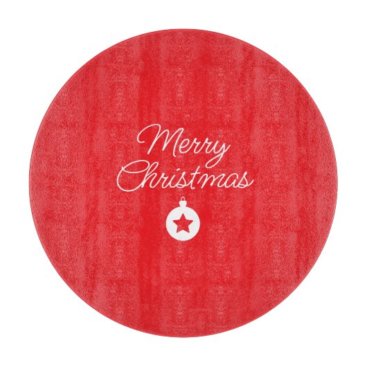 Frohe Weihnachten Klassik Einzigartig Minimalistis Schneidebrett (Vorderseite)