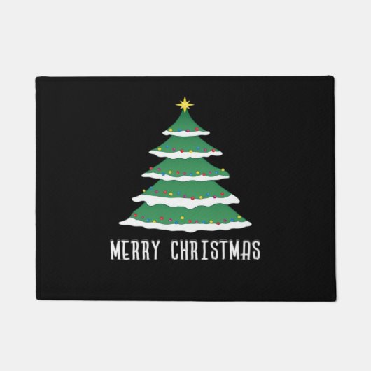 Frohe Weihnachten Klassiker Fußmatte (Vorderseite)