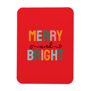 Frohe Weihnachten Klassisch Einzigartig Minimalist Magnet
