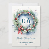 Frohe Weihnachten klassische Kiefernfarbe (Vorderseite)