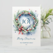 Frohe Weihnachten klassische Kiefernfarbe (Stehend Vorderseite)