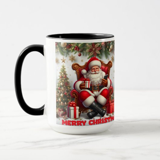Frohe Weihnachten - Klassische Tasse (Links)