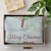 Frohe Weihnachten Klassischer Kardinal  Seidenpapier (Geschenk)