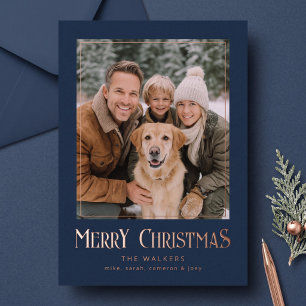 Frohe Weihnachten Klassisches Foto Folienrahmen - Folien Feiertagskarte