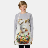 Frohe Weihnachten kleine Duckling in den Lichtern  Schürze (Getragen)