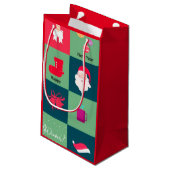 Frohe Weihnachten Kleine Geschenktüte (Rückseite Schrägansicht)