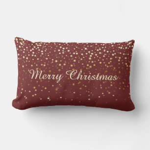 Frohe Weihnachten Kleine Goldene Sterne Kissen BRG
