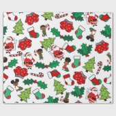 Frohe Weihnachten Kleiner Geschenkpapier (Flach)