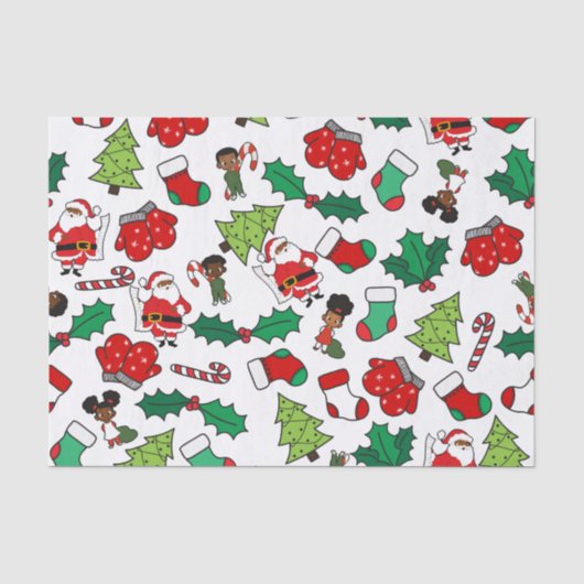 Frohe Weihnachten Kleiner Seidenpapier (Vorderseite)