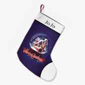 Frohe Weihnachten Kleiner Weihnachtsstrumpf (Vorderansicht (hängend))