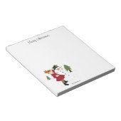 Frohe Weihnachten Kleines Mädchen Notizblock (angewinkelt)