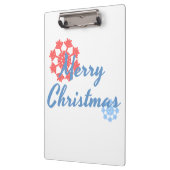 Frohe Weihnachten Klemmbrett (Links)