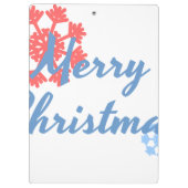 Frohe Weihnachten Klemmbrett (Rückseite)