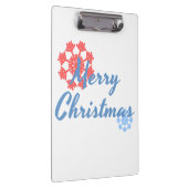 Frohe Weihnachten Klemmbrett (Rechts)