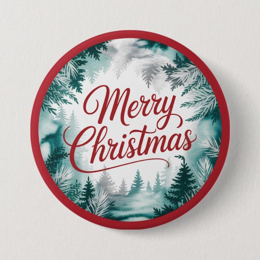 Frohe Weihnachten Knopf Button (Vorderseite)
