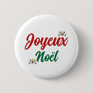 Frohe Weihnachten Knopf - Joyeux Noël Button