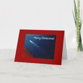 Frohe Weihnachten! Komet Kohoutek Feiertagskarte