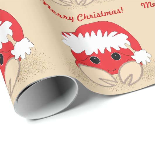 Frohe Weihnachten! Krabbe Geschenkpapier (Rolleneckpunkt)