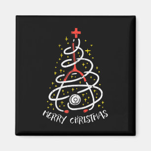 Frohe Weihnachten Krankenpflegerin Weihnachts-Scru Magnet
