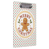 Frohe Weihnachten Kranz mit Gingerbread Mann Klemmbrett (Rechts)