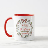"Frohe Weihnachten" Kraut Tasse (Links)