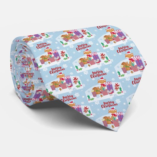 Frohe Weihnachten Krawatte (Gerollt)