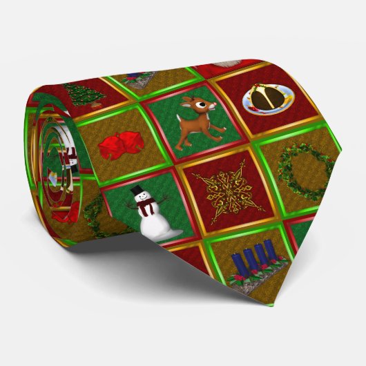 Frohe Weihnachten Krawatte (Gerollt)