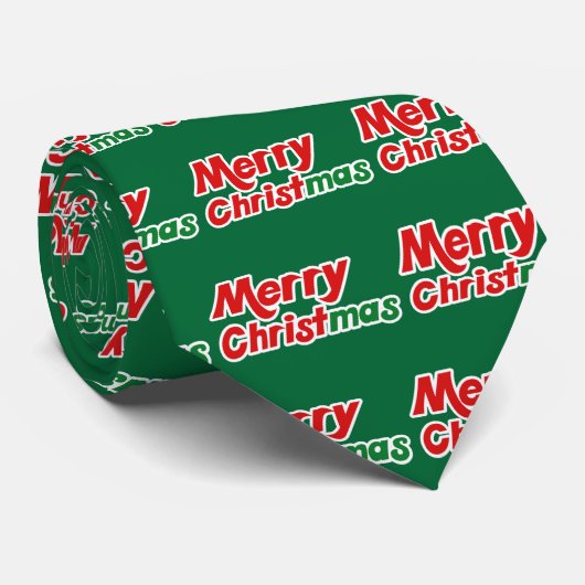 Frohe Weihnachten Krawatte (Gerollt)