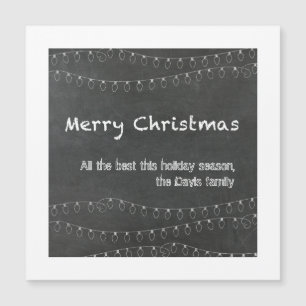 Frohe Weihnachten Kreidetafel Design Grußkarte Magnetkarte