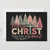 Frohe Weihnachten Kreuz Glaube Jesus Christliche G (Vorderseite)