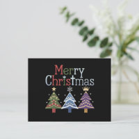 Frohe Weihnachten Kreuz Xmas Baum Retro