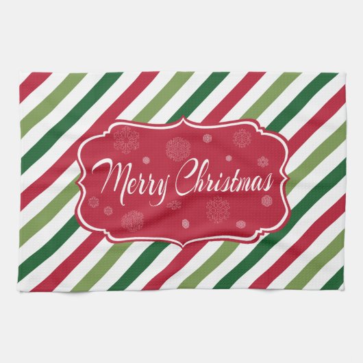 Frohe Weihnachten Küchentuch (Horizontal)