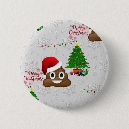 frohe Weihnachten Kückel-Emoji Button (Vorderseite)