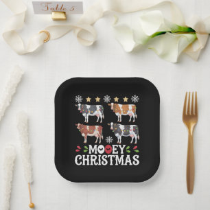 Frohe Weihnachten Kuhliebhaber Urlaub Bauernhof La Pappteller