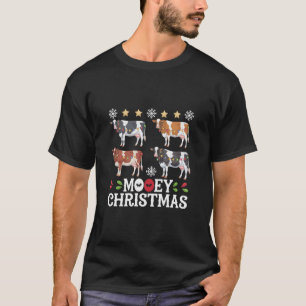 Frohe Weihnachten Kuhliebhaber Urlaub Bauernhof La T-Shirt