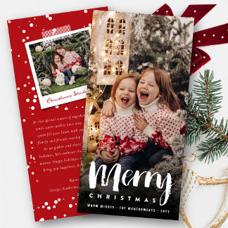 Frohe Weihnachten kühne Brush Script Modernes Foto