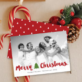 Frohe Weihnachten kühne Brush Script Modernes Foto