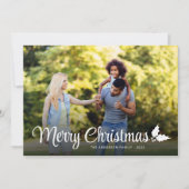 Frohe Weihnachten kühne Script Vollblut Foto (Vorderseite)