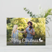 Frohe Weihnachten kühne Script Vollblut Foto (Stehend Vorderseite)