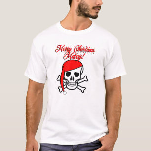 Frohe Weihnachten, Kumpel! Piraten-Weihnachtsmann. T-Shirt