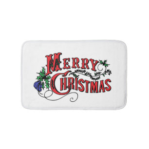 Frohe Weihnachten kundengerecht Badematte