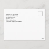 Frohe Weihnachten kundenspezifische Foto Feiertage (Rückseite)