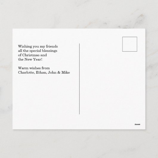 Frohe Weihnachten kundenspezifische Foto Feiertage (Rückseite)