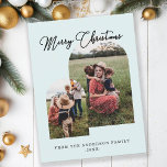 Frohe Weihnachten kundenspezifische Foto Feiertage<br><div class="desc">Frohe Weihnachten,  kundenspezifisches Foto Urlaub Postkarte.</div>