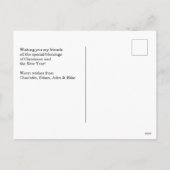 Frohe Weihnachten kundenspezifische Foto Feiertage (Rückseite)