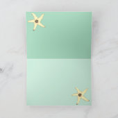 Frohe Weihnachten Künstlerisch Beach Mermaid Santa (Innenseite)